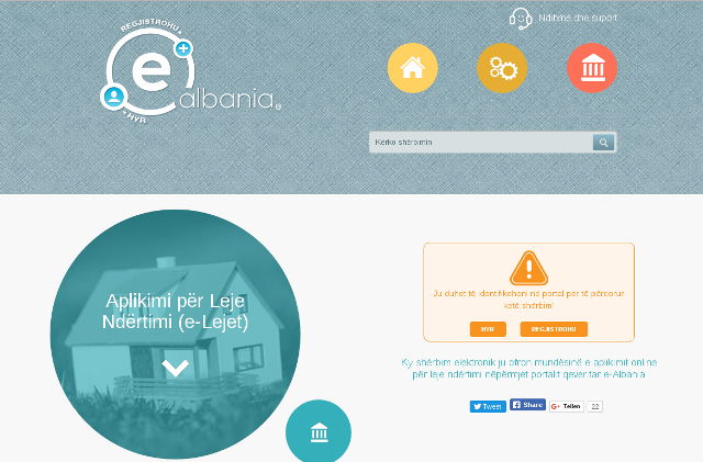 Lejet e ndertimit, ne gusht 474 aplikime ne e-albania